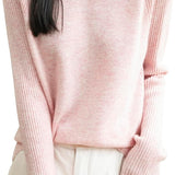 100% Merino Wool Raglan Turtleneck Sweater