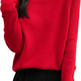 100% Merino Wool Raglan Turtleneck Sweater