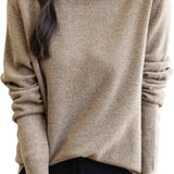 100% Merino Wool Seamless Turtleneck Sweater