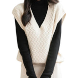 100% Merino Wool V-Neck Sweater Vest