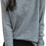 100% Merino Wool Raglan Turtleneck Sweater