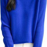 100% Merino Wool Raglan Turtleneck Sweater