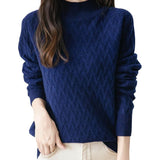 100% Merino Wool Mockneck Sweater