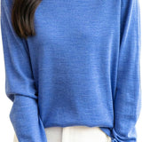 100% Merino Wool Turtleneck Travel Tee Sweater