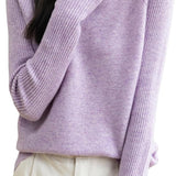 100% Merino Wool Raglan Turtleneck Sweater