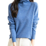 100% Merino Wool Seamless Turtleneck Sweater