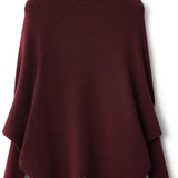 Micchiati di oversize di lana merino da donna 2025 Autunno inverno alla moda alla moda Turtleneck manica a pipistrella maglione