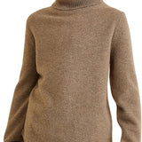 Chanyarn Girls 100%Merino Wool Seater 2025秋の冬の子供たちのクルーネック温かい柔らかい長袖ニットプルオーバージャンパー