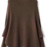Micchiati di oversize di lana merino da donna 2025 Autunno inverno alla moda alla moda Turtleneck manica a pipistrella maglione