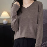 100% Merino Wool V-Neck Sweater