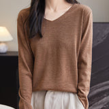 100% Merino Wool V-Neck Sweater