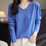 100% Merino Wool V-Neck Sweater