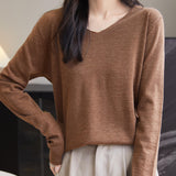 100% Merino Wool V-Neck Sweater