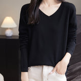 100% Merino Wool V-Neck Sweater