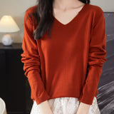 100% Merino Wool V-Neck Sweater