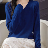 100% Merino Wool V-Neck Sweater