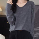 100% Merino Wool V-Neck Sweater