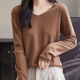 100% Merino Wool V-Neck Sweater