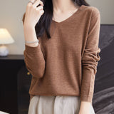 100% Merino Wool V-Neck Sweater