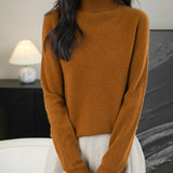 100% Merino Wool Seamless Turtleneck Sweater