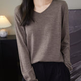 100% Merino Wool V-Neck Sweater