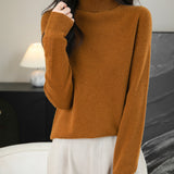 100% Merino Wool Seamless Turtleneck Sweater