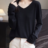100% Merino Wool V-Neck Sweater