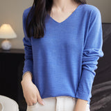 100% Merino Wool V-Neck Sweater