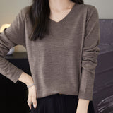 100% Merino Wool V-Neck Sweater