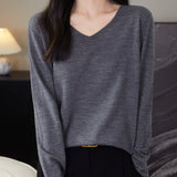 100% Merino Wool V-Neck Sweater
