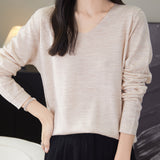 100% Merino Wool V-Neck Sweater