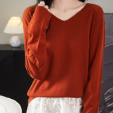 100% Merino Wool V-Neck Sweater
