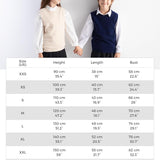 남아 및 여아 100% 메리노 울 케이블 크루넥 스웨터 조끼