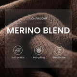 Micchiati di oversize di lana merino da donna 2025 Autunno inverno alla moda alla moda Turtleneck manica a pipistrella maglione
