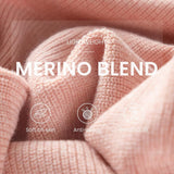 Micchiati di oversize di lana merino da donna 2025 Autunno inverno alla moda alla moda Turtleneck manica a pipistrella maglione
