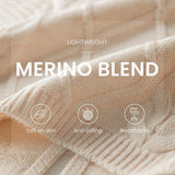 Merino Wool Cable Knit Sweater Vest