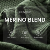Merino Wool Cable Knit Sweater Vest