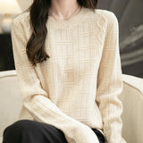 100% Merino Wool Crewneck Pullover Sweater