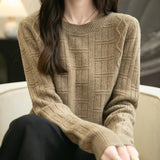 100% Merino Wool Crewneck Pullover Sweater