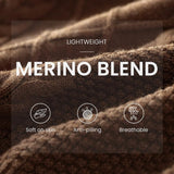 Merino Wool Cable Knit Sweater Vest
