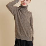 Chanyarn Girls 100%Merino Wool Seater 2025秋の冬の子供たちのクルーネック温かい柔らかい長袖ニットプルオーバージャンパー