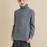 Chanyarn Girls 100%Merino Wool Seater 2025秋の冬の子供たちのクルーネック温かい柔らかい長袖ニットプルオーバージャンパー