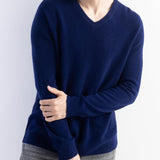 오스트레일리안 메리노 울 V넥 스웨터