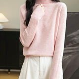 100% Merino Wool Raglan Turtleneck Sweater