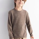 Boys' 100% Merino Wool Seamless Crewneck Sweater