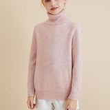 Chanyarn Girls 100%Merino Wool Seater 2025秋の冬の子供たちのクルーネック温かい柔らかい長袖ニットプルオーバージャンパー