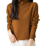 100% Merino Wool Seamless Turtleneck Sweater
