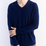 오스트레일리안 메리노 울 V넥 스웨터