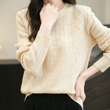 100% Merino Wool Crewneck Pullover Sweater
