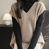 100% Merino Wool V-Neck Sweater Vest